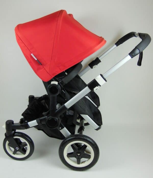 Bugaboo® Donkey Twin - Zwart - Rood