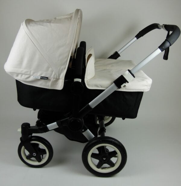 Bugaboo® Donkey Twin Kinderwagen - Zwart - Off White