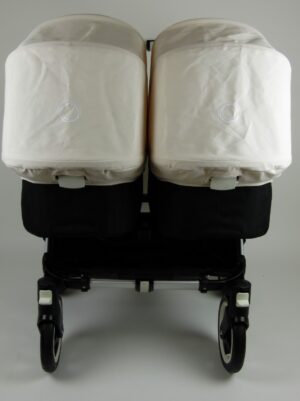 Bugaboo® Donkey Twin Kinderwagen - Zwart - Off White