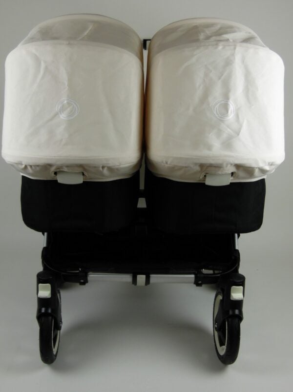 Bugaboo® Donkey Twin Kinderwagen - Zwart - Off White