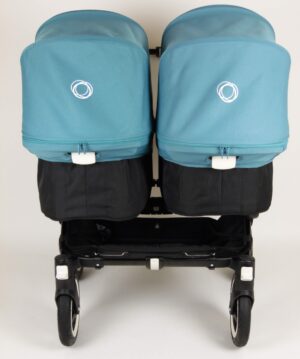Bugaboo® Donkey Twin - Zwart/Petrolblauw