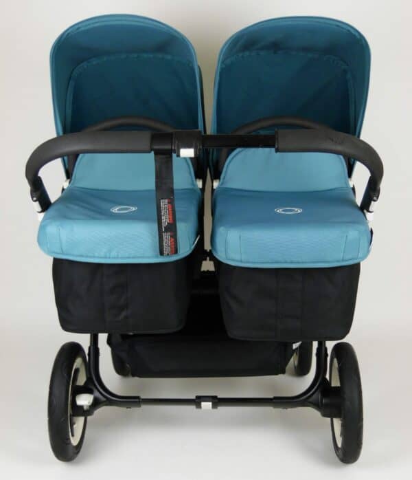 Bugaboo® Donkey Twin - Zwart/Petrolblauw