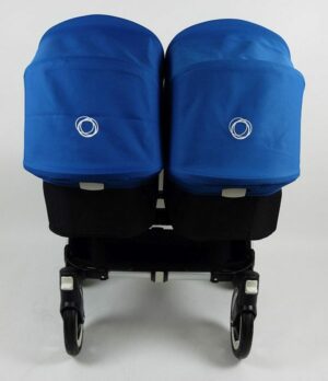 Bugaboo donkey twin kinderwagen complete - black/royal blue
