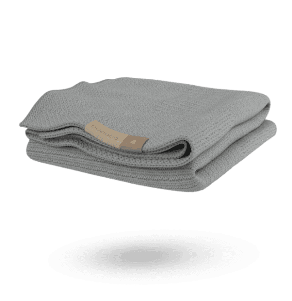 Bugaboo® zachte wollen deken - light grey melange