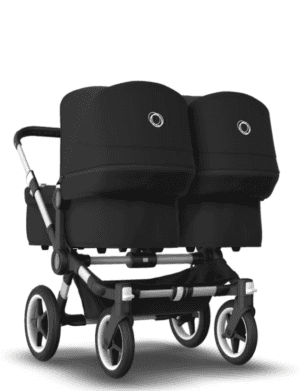 Bugaboo® donkey 3 twin kinderwagen - alu/black-black