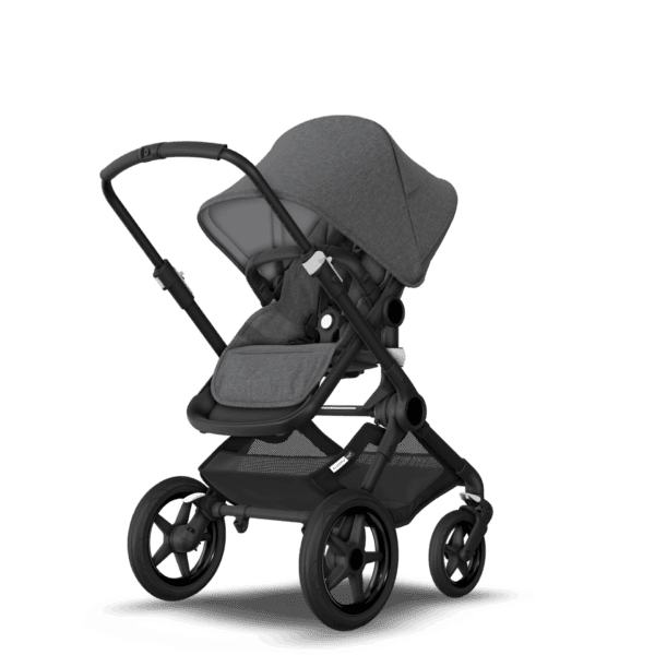 Bugaboo® fox 2 kinderwagen - black/grey melange