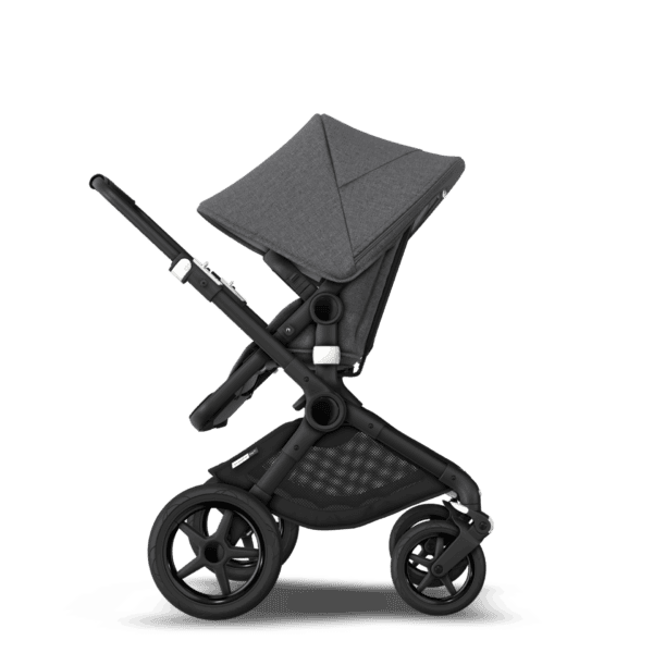 Bugaboo® fox 2 kinderwagen - black/grey melange