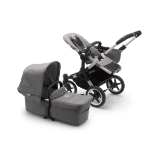 Bugaboo® donkey 3 mono kinderwagen - alu/grey melange