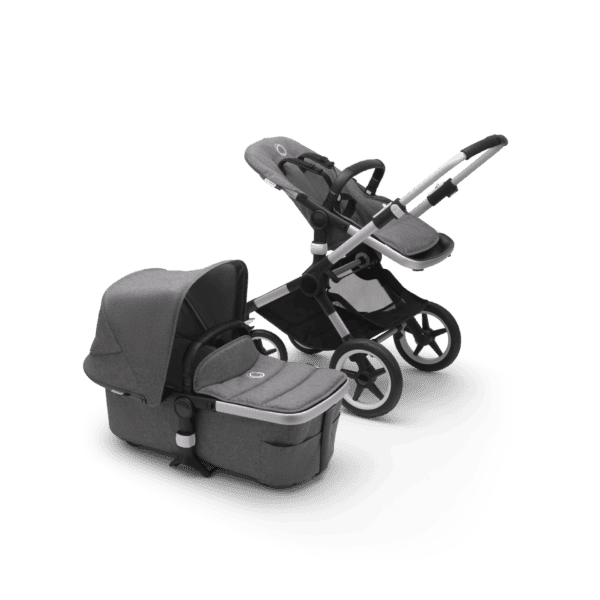 Bugaboo® fox 2 kinderwagen - alu/grey melange-grey melange