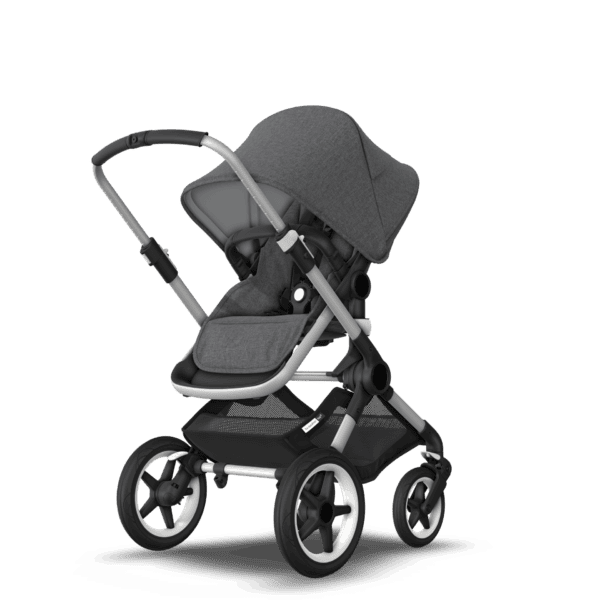 Bugaboo® fox 2 kinderwagen - alu/grey melange-grey melange