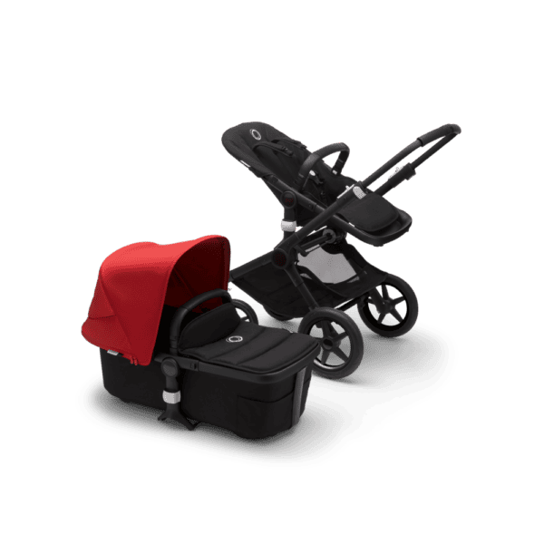 Bugaboo® fox 2 kinderwagen - black/black-red