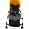 Bugaboo bee 5 kinderwagen met stoel - alu/steel blue-yellow