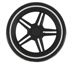 Joolz Hub+All achterwiel - black/ white