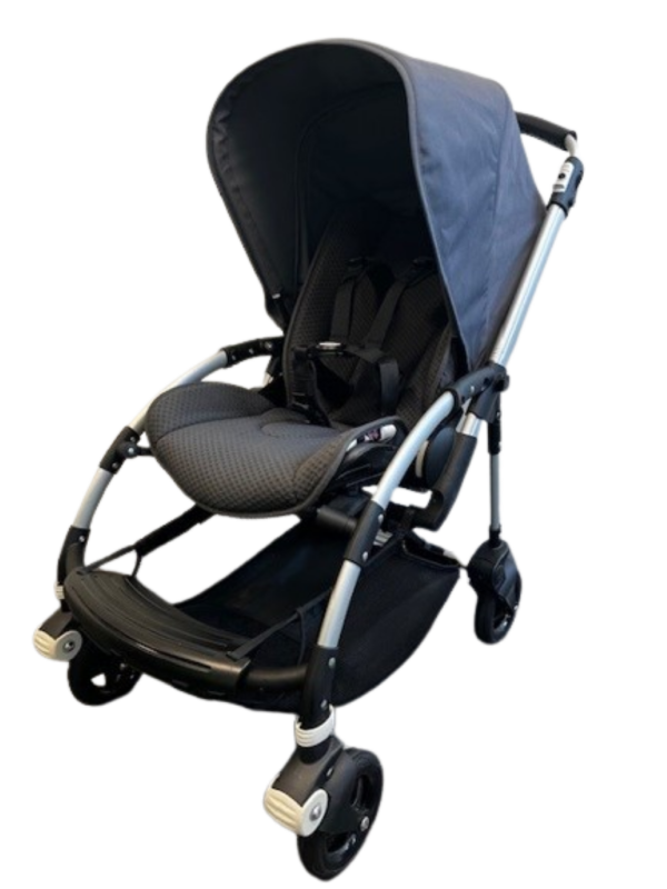 Bugaboo bee 5 kinderwagen met stoel - alu/grey/steel blue